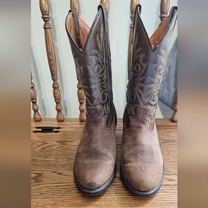 Brown Laredo Cowboy Boots Size 8.5EW